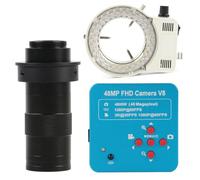1080P 60FPS 2K 4800W 48MP HDMI USB Industriale Elettronico Digitale Video Microscopio Lente Di Ingrandimento Della Macchina Fotografica For Il Telefono Riparazione PCB Preciso Chiaro(LED with 130x-01)