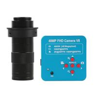 1080P 60FPS 2K 4800W 48MP HDMI USB Industriale Elettronico Digitale Video Microscopio Lente Di Ingrandimento Della Macchina Fotografica For Il Telefono Riparazione PCB Preciso Chiaro(With 130x-01)