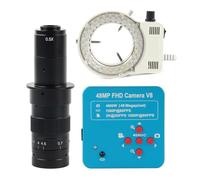 1080P 60FPS 2K 4800W 48MP HDMI USB Industriale Elettronico Digitale Video Microscopio Lente Di Ingrandimento Della Macchina Fotografica For Il Telefono Riparazione PCB Preciso Chiaro(LED with 180x)