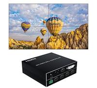 1080P @ 60HZ 2x2 Video Wall Controller 1 HDMI/DVI Ingressi 4 HDMI Uscita Video Processor Supporta la rotazione dello schermo di 180 gradi supporto 1X2 2X1 2x2 1X3 3X1 1X4 4X1