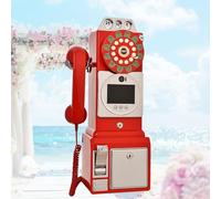 1080P HD Video & Audio Messaggi Registratore Telefono Set Telefono, Scheda SD 32 GB, Regolazione della Luminosità 1-5 Livelli, Comunicazione Domestica, Smart Video Phone (Bianco)