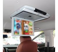 1080p HD Video Auto Mpv Tetto Ribaltabile sopra Multimedia Auto Soffitto Soffitto TV Soffitto TV Lettore TV sopra 17.3ih Schermo Ampio Ultra-Sottile con Ingresso Hdmi USB SD, Grey