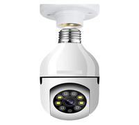 1080P HD Wireless Lampadina Telecamera di sicurezza Visione notturna a colori Audio bidirezionale Tracciamento automatico Telecamera PTZ domestica(1080P No Card)