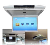 1080p Overhead Flip Down Monitor con Telecomando, 17.3" HD TV Digitale MP5, HDMI, USB, SD, IR, FM - Display video a soffitto
