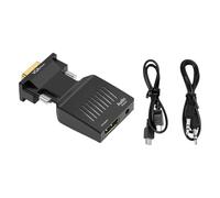 1080P PC Computer HDTV a VGA Video Convertitori 3.5mm Suono Femmina A Maschio Adattatore Per Monitor Del Computer Portatile Proiettori VGA A Hdtv Adattatore