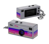 1080P Retro Mini Action Camera con 0.96 Pollici Schermo TFT Portatile Piccola Videocamera Tipo-C Ricarica Obiettivo Grandangolare Cam Zaino Fascino Per Studenti