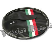 1083 - COPRIRUOTA NERO CON FASCIA TRICOLORE 3-50-08 VESPA 125 VNB5T VNB6T