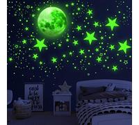 1086 stelle che si illuminano al buio, si illuminano al buio con luna per soffitto, pianeti, spazio, adesivi da parete con galassia, per camera da letto di bambini e ragazzi, decorazione per soggiorno