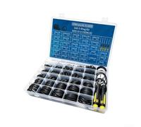 1086Pc O Ring Kit per sae Nitrile Rubber with Tools 1086Pc O | 1086 pieces, 32 sizes, nitrile rubber, includes 4 tools, transparent storage case