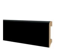 108ML di Battiscopa BC Spazzolato in POLIMERI EqualWood HI-TEC 75x14mm Nero, Bianco, Alluminio ecc. - NERO