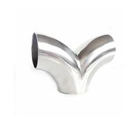 108mm 4.25" Pipe OD Butt Welding Y-Shaped Elbow 3 Way SUS 304 Stainless Fitting Spliter Homebrew Beer Wine