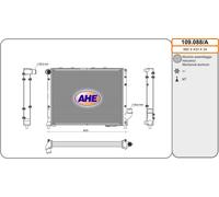 109.088/A AHE Radiatore, Raffreddamento motore per ALFA ROMEO,LANCIA