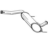 109 CV SILENZIATORE CENTRALE PER RENAULT Laguna I B56, 556 2.0 KW 80 CV 109
