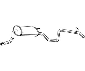 109 CV SILENZIATORE POSTERIORE PER KIA Cee'D 2 VOL/Cod Sp ED 1.4 LPG KW 80 CV 10