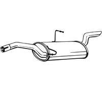 Silenziatore posteriore BOSAL 148-103