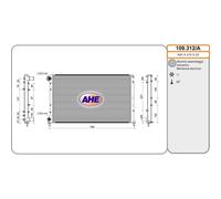 109312A RADIATORE RAFFREDDAMENTO MOTORE AHE FIAT