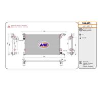 109425 RADIATORE RAFFREDDAMENTO MOTORE AHE FIAT