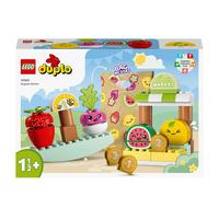 LEGO DUPLO My First Mercato Biologico, Set Creativo con Cibo Giocattolo per Bambini e Bambine da 18 mesi a 3 anni, Giochi Educativi Impilabili per Imparare i Numeri 10983