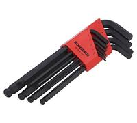 10990 set di chiavi esagonali, sferiche in acciaio lunghe 10 pz. BONDHUS