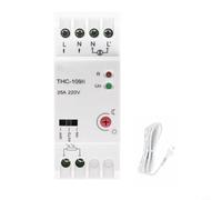 -109B Interruttore di controllo della luce fotoelettrico per montaggio su guida DIN AC220-240V, modalità auto/manuale, soglia Lux regolabile (2-100 LUX), 16A-25A R (25A)