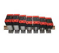 10A 25A 40A 60A 80A 100A 120A Montaggio su Guida Din Relè a Stato Solido SSR Monofase Controllo CC AC DC Controllo CA AC Con Dissipatore di Calore 1 Pz (Color : AC-AC, Size : 40A)