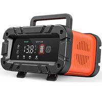 10A Caricabatterie da Auto e Mantenitore 12V/24V Multi Protezioni, Intelligente Schermo LED, Completamente Automatico, per Moto, Barche