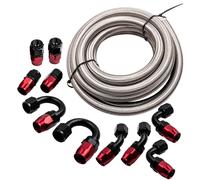 10AN 16FT Kit tubo carburante linea tubi olio combustibile + Estremità del tubo