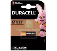 10BLISTER BATTERIE DURACELL PILA ALCALINA 12V MN27 PZ.1: