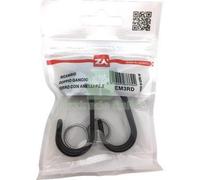 10CF GANCIO METALLO DOPPIO X CORDA ELASTICA MM 6 8 CF=PZ 2: