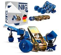 10cinghie con arresto, set di 2 pezzi conraccordo in plastica, per binari a sospensione