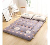 10Cm Di Spessore Tata Da Pavimento Tatami Casco Di Divano A Pavimento Roll -up Pieghevole Mappetiera Soft Non Slip Materasso Traspirante Materasso Futon Giapponese Per Alleviare Il Dolore Alla Schiena