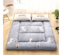 10Cm Di Spessore Tata Da Pavimento Tatami Casco Di Divano A Pavimento Roll -up Pieghevole Mappetiera Soft Non Slip Materasso Traspirante Materasso Futon Giapponese Per Alleviare Il Dolore Alla Schiena