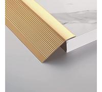 10cm Extra Wide Door Threshold ramp,90-150cm Long Floor Transition Strip,self-Adhesive Carpet Edge,Easy to Install,cuttable(Gold,Long 100cm/39.4in)