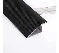 10cm Extra Wide Door Threshold ramp,90-150cm Long Floor Transition Strip,self-Adhesive Carpet Edge,Easy to Install,cuttable(Black,Long 150cm/59.1in)