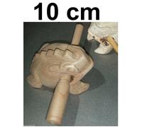 10cm Klangfrosch Legno Rana Non Trattato Natura a Mano Strumento Musicale Deco