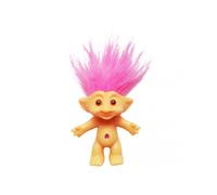 (10cm, Pink) 10cm Troll Doll Model Colored Long Hair Dam Doll Miniature Figurine Ornament Lovely Leprocauns Ugly Elf Doll Action Figure