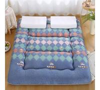 10cm Spesso Materasso Futon Giapponese Pavimento 3 Strati Cotone Trapuntato Memory Foam Tatami Pieghevole Traspirante Arrotolabile Dormitorio Ospiti Campeggio Tutte Stagioni Ragazzi Divano Letto