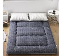 10cm Spesso Materasso Futon Giapponese Pavimento 3 Strati Cotone Trapuntato Memory Foam Tatami Pieghevole Traspirante Arrotolabile Dormitorio Ospiti Campeggio Tutte Stagioni Ragazzi Divano Letto