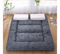 10cm Spesso Materasso Futon Giapponese Pavimento 3 Strati Cotone Trapuntato Memory Foam Tatami Pieghevole Traspirante Arrotolabile Dormitorio Ospiti Campeggio Tutte Stagioni Ragazzi Divano Letto