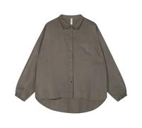 10Days - Camicia Oversize in Lyocell - - Blouses & Shirts - Donna - Grigio - XS