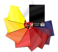 10er Set din A4 Evo Ultraflock Textilfolie Colorato 6 per Sostanze Abbigliamento