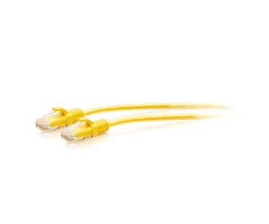 10ft (3m) Cat6a Snagless Unshielded (UTP) Slim Ethernet Network Patch Cable - Yellow