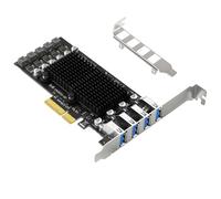 10Gbps USB3.2 PCIE Scheda di Espansione 4 Porte USB3.2 Adattatore Controller Esterno Extender Per PC Desktop Industriale PCIe USB