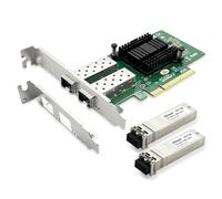 10Gtek 10Gb SFP+ NIC Network Card, Single SFP+ Port, 82599EN Controller, Compare to X520-DA1(E10G42BTDA), packed with a 10GBase-SR moudle (MMF, 850nm,300-m)