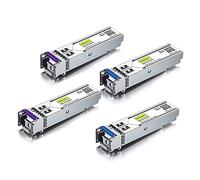 10Gtek 2X Pair of 1.25G SFP Bidi Transceiver 1000Base-BIDI, 1490nm/1310nm SMF, up to 20 km, for Cisco GLC-BX-D, Ubiquiti UniFi UF-SM-1G-S, Mikrotik, D-Link, Supermicro, Netgear And More