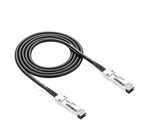 10Gtek 40G QSFP+ DAC Cable, 40GBASE-CR4 Passive Direct Attach Copper Twinax QSFP Cable for Cisco QSFP-H40G-CU2M, Meraki MA-CBL-40G-2M, Mikrotik, QNAP, Open Switches, 2-Meter(6.5ft)