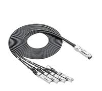 10Gtek 40G QSFP+ to 4xSFP+ Breakout DAC - 40GBASE-CR4 Passive Direct Attach Copper Twinax QSFP to SFP Cable for Cisco QSFP-4SFP10G-CU5M Devices, 5-Meter(16.5ft)