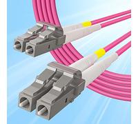 10Gtek Fiber Patch Cable - 10Gb/Gigabit Multi-Mode Jumper Duplex 50/125μm LSZH Fiber Optic Cord for SFP Transceiver, Magenta, 10-Meter(32.8ft), 4-Pack