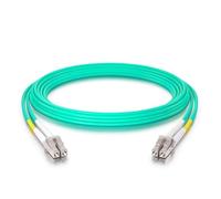 10Gtek Fiber Patch Cable - LC to LC OM3 10Gb/Gigabit Multi-Mode Jumper Duplex 50/125μm LSZH Fiber Optic Cord for SFP Transceiver, Aque, 0.3-Meter(1-ft), 2-Pack