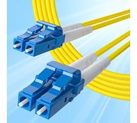 10Gtek Fiber Patch Cable - LC to LC OS2 10Gb/Gigabit Singlemode Jumper Duplex 9/125 LSZH Fiber Optic Cord for SMF SFP Transceiver, Yellow, 90-Meter(295-ft)
